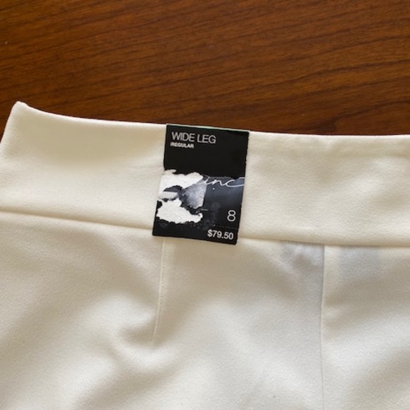 INC Fluid Crepe Ivory Pants (NWT) - Picture 12 of 13